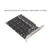 Adapter Card NVME M.2 to PCIE X16 4 Ports 32Gbps