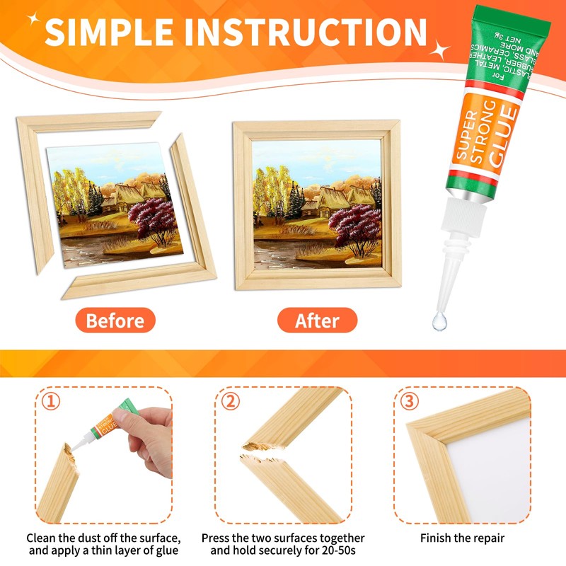 3g X 12 Pack Super Glue Strong Adhesive, Cyanoacrylate Adhesive