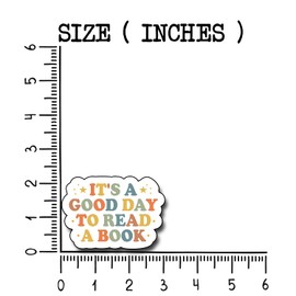 (3Pcs) It's A Good Day to Read A Book Sticker, Decorate Books Laptop Phone, Water Bottles Kindles Stickers, Tumbler Sticker Waterproof Vinyl Decorate Sticker 3" Inch