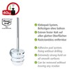 WENKO Turbo-Loc® Stainless Steel Toilet Brush Holder, Fixes Without Drilling,