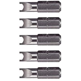 VEGA Spanner #6 Insert Bits. Professional Grade 1/4" Hex Shank #6 Spanner 1" Insert Bits. 125SP06A-5 (Pack of 5)