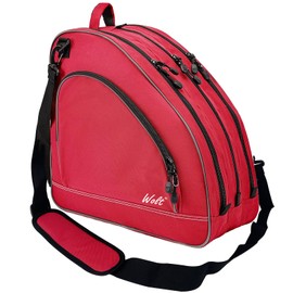 WOLT Ice Skate Bag - Roller Skate Bags, Inline Skate Bag with Adjustable Shoulder Strap for Both Youth and Adults.red