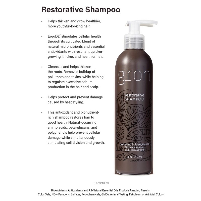 Groh Restorative Shampoo, 8oz.