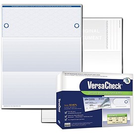 VersaCheck UV Secure Checks - 250 Blank Business Voucher Checks - Blue Elite - 250 Sheets Form #1000 - Check on Top
