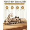 3D Wooden Puzzles for Adults, Movable DIY Wooden Train Crafts