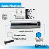 PSGSP Wheel Centering Tool Pair Frosted Chrome with M22x1.5 Internal