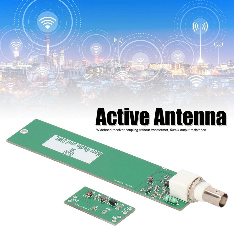 QANYEGN Active Antenna, Shortwave Whip Active Antenna, Radio Receiver Active