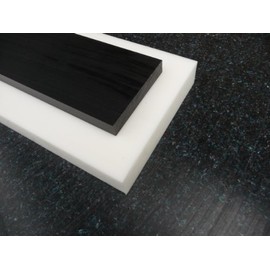 Plate POM C nature (white), 500 x 100 x 10 mm Sheet Acetal white alt-intech®