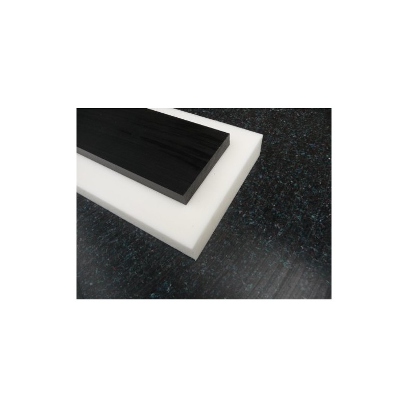 Plate POM C nature (white), 500 x 100 x 10