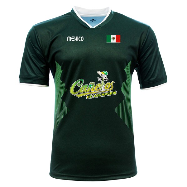 Jersey Mexico Cañeros de Los Mochis 100% Polyester_Made in Mexico (Large) Green