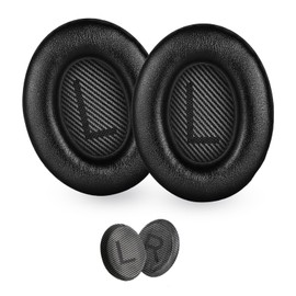 ACCIUK Replacement Ear Pads, Compatible with Bose QuietComfort (QC) 35 35ii 25 15 2 Headphones. New Soft Protein Leather, high-Density Memory Foam, 1 Pair of Replacement Ear Pads (Black)