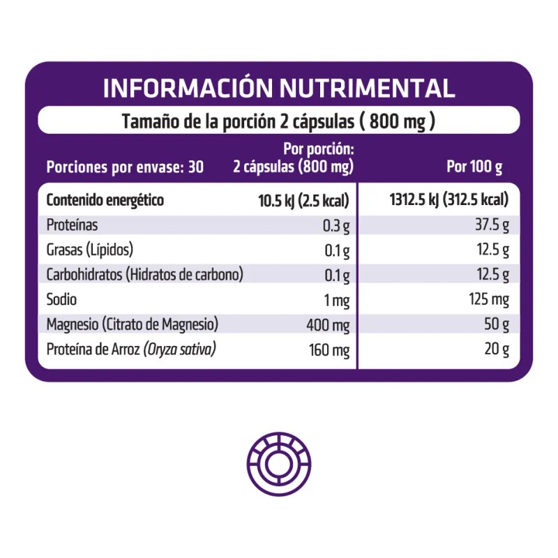 Citrato De Magnesio Mag Complex Healthaddiction. 60 Cápsulas Sin Sabor