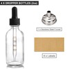 AOZITA 4 Pack 2 oz Glass Dropper Bottles with Measured