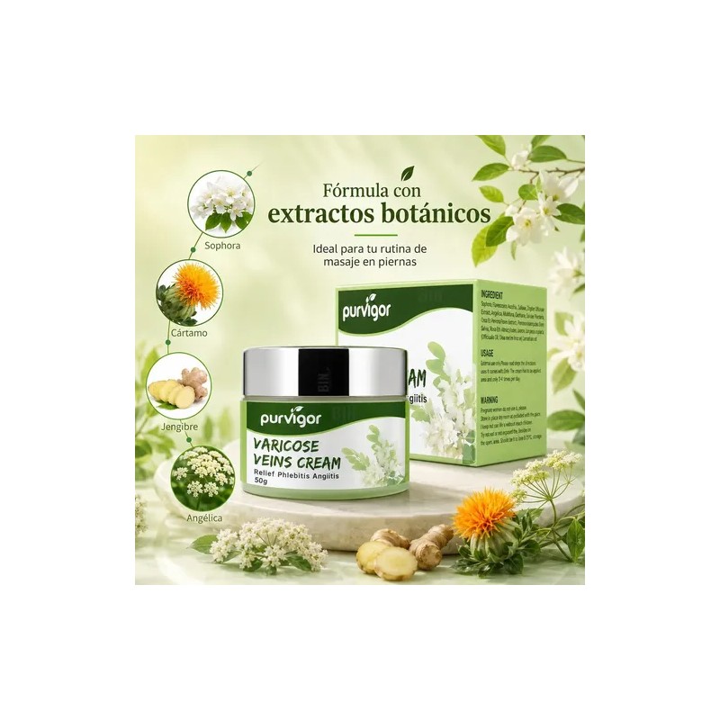 Crema Piernas Cansadas Hidratante Masaje Cuidado Varices 50g