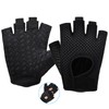 CYZBL Gym Gloves Soft, Half Finger Fitness Gloves, Black Training