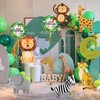 Catelves Safari Animals Foil Balloons, 9 Pieces for Jungle Birthday