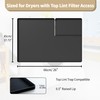 Nyoria Dryer Top Protector Mat with Lint Trap Hole Cut