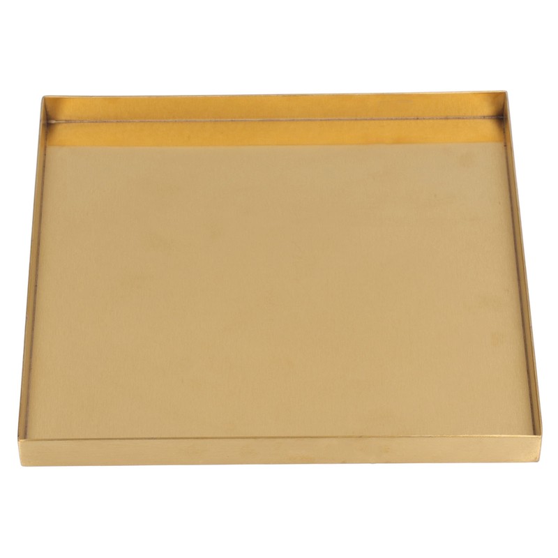Gold Stainless Steel Tray Decorative Jewelry Dish Makeup Tray Organizer