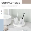 Glass Tumbler Cap 2 Pack, Aomasi Frosted Bathroom Rinsing and