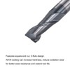 sourcing map Square Nose End Mill, 10mm Tip Dia Solid