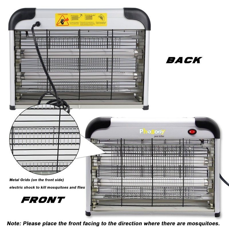 Phosooy Electric Bug Zapper, Indoor Mosquito Killer with 20W Lamps