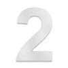Metzler Solid Steel House Number, in White, Traffic White, RAL