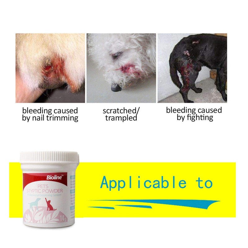ペット止血パウダー犬、猫、鳥用のペット用止血剤急速止血 治療 回復 鎮痛剤 出血停止剤 ペット壊れた爪外傷止血パウダー 爪、ペットの抗炎症 犬の止血パウダー 抗菌