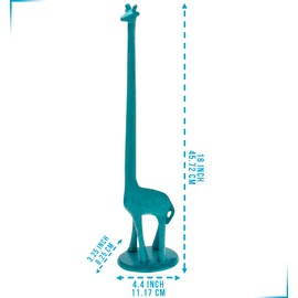 Giraffe Paper Towel Holder for Kitchen or Decorative Toilet Paper Stand for Bathroom - Unique Antique, Vintage, Whimsical Animal Design Roll Dispenser for Home Decor