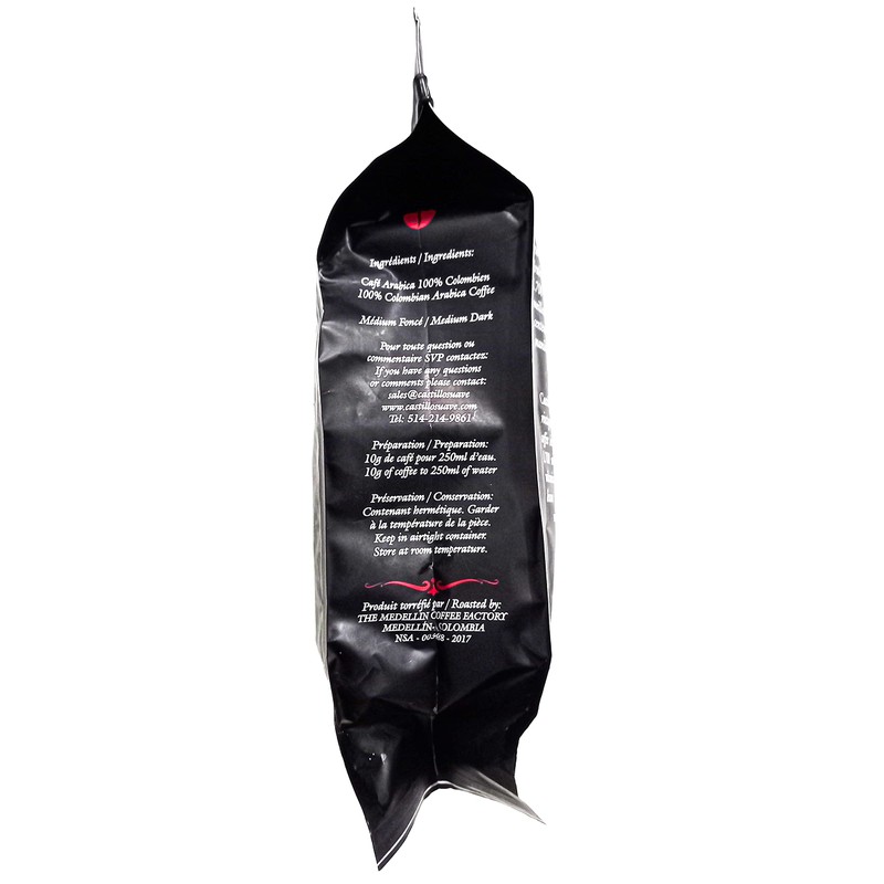 Café Colombien Castillo suave, 100% Arabica, Grand Cru, Medium Roast,