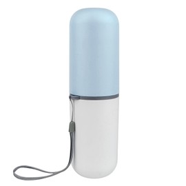 WANGSHIQI Travel Toothbrush Holder,Portable Toothbrush Holders for Couples,Multifuction Toothbrushes Toothpaste Set for Traveling, Camping, Business Trip and School (1, Blue/White)