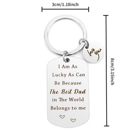 Kzikbxh Fathers Day Gift,Gifts for Dad,Dad Birthday Gifts,Dad Gifts,Presents for Dad,Dad Gifts from Daughter,Dad Gifts from Son,Best Dad Gifts,Fathers Day Keyring