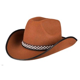 Boland 54370 Children's Cowboy Hat Brown, One size