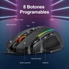TERPORT S608 Mouse Gaming con Iluminación RGB Personalizable, Hasta 8000