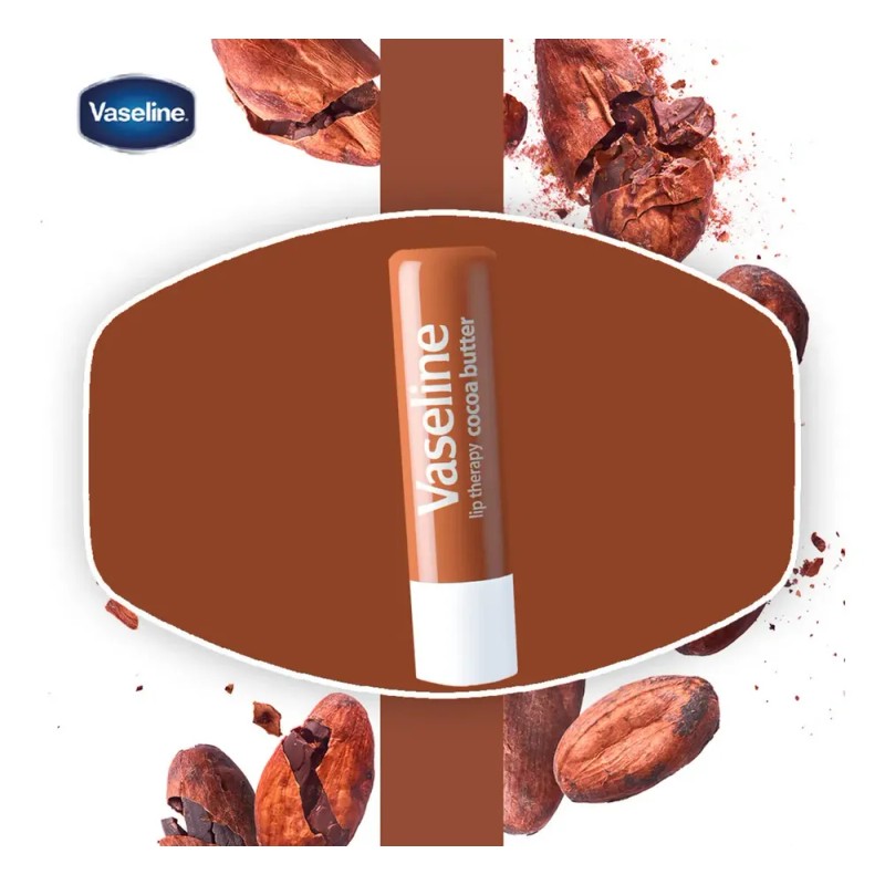 Vaseline Lip Therapy Cocoa Butter Bálsamo Labial De Usa