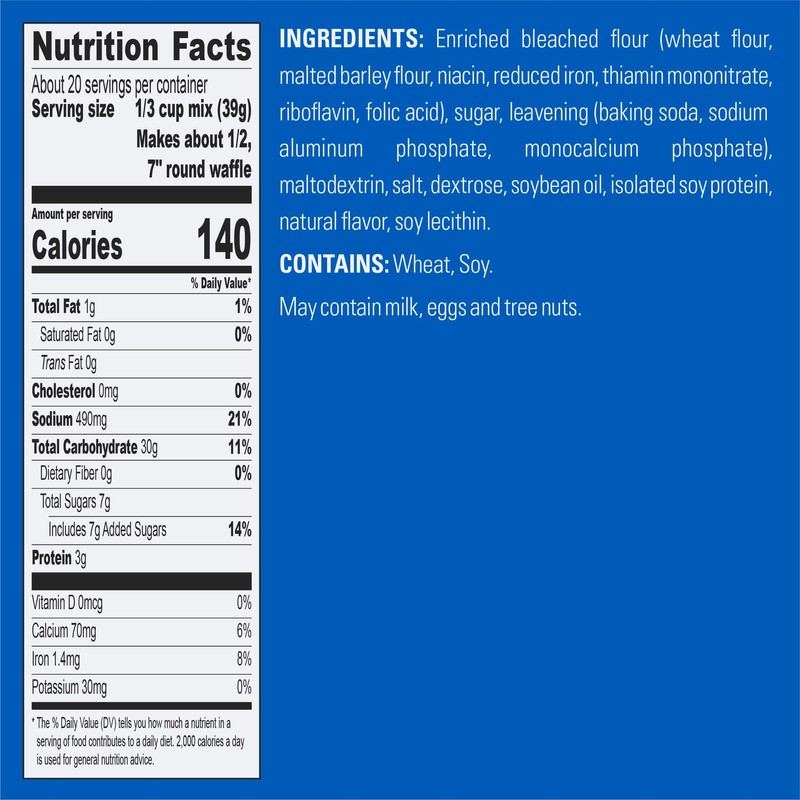 Krusteaz Light & Crispy Belgian Waffle Mix - No Artificial