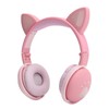 Cute Cat Ear Glowing Wireless Bluetooth Headphone HIFI Sports Folding