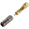 DAYTON AUDIO RCAX-AU Audio Grade RCA Plugs | 2 Pairs