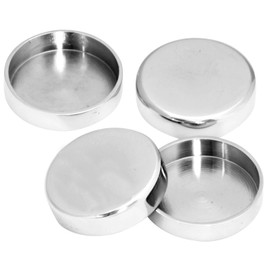 House of Brass C18-PC-PACK04 Internal Castor Cups, Chrome, 49 mm, Set of 4 Pieces