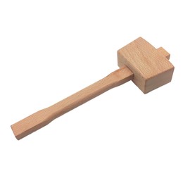 LIANCHEN Wood Hammer, Woodworking Hammer, Professional Woodworking Hammer, Woodworking Tool, Solid Beech, Impact Resistance, Crack Resistance for Chisels, Carved (Wood Colour, 320 mm)