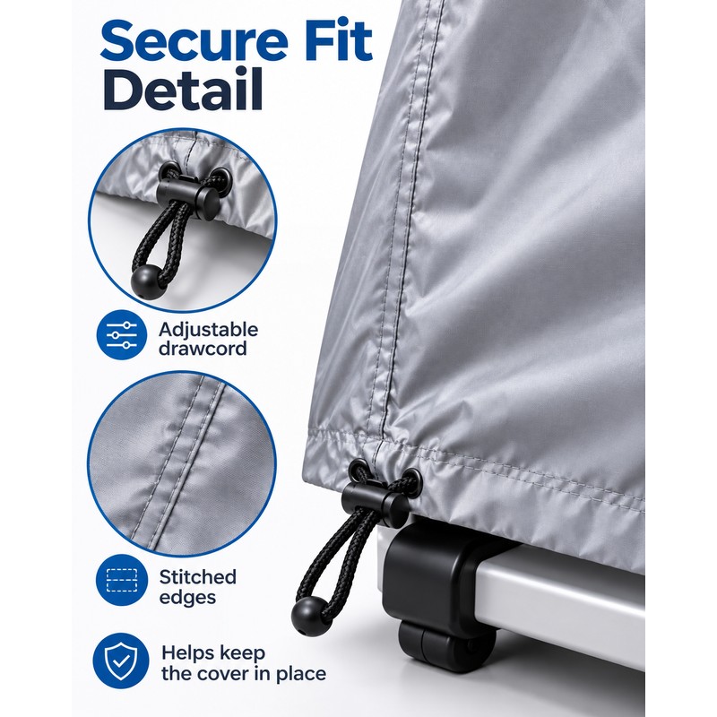 Waterproof Treadmill Cover with Secure Strap, Dustproof Polyester Running Machine
