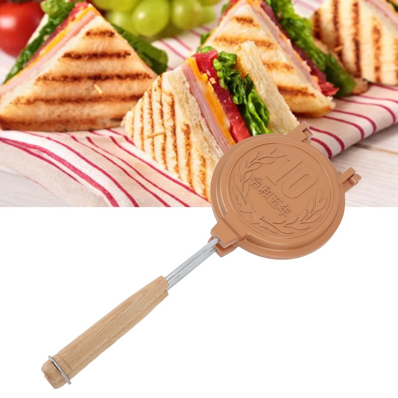 Sandwich Baking Tray Non Stick Even Heating Detachable Handle Pancake