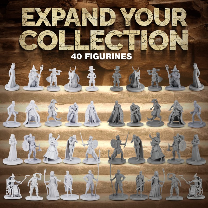 Path Gaming Town Folks Set, 40 Fantasy Tabletop Miniatures for