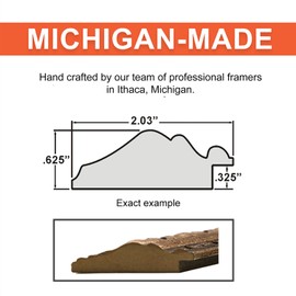 Craig Frames Bravado Ornate, 18x36 Picture Frame, Scratched Bronze, Set of 4