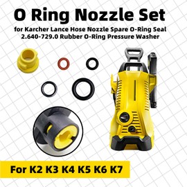 20PCS O Ring Nozzle Set for Karcher Pressure Washer Accessories Compatible with Karcher K2 K3 K4 K5 K6 K7 Hose Nozzle, Spare O Ring Seal 2.640-729.0 Rubber, Cleaning Tools Accessories