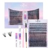 560pcs Kit Extensiones De Pestañas Negras - Efecto Natural