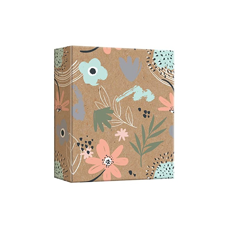 Home Collection Brown Floral Slip In Photo Album 80 Photos