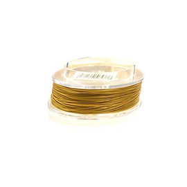 Creative-Beads Stainless Steel Wire, Steel Cable, 0.5 mm, Jewellery Wire for Chain, Bracelet, Nylon Coated, Skin-friendly, Tear-Resistant, 10 m Roll Metallic Gold for Jewellery Making Yourself