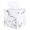 KINGFOM Leather Square Tissue Box (Marble)