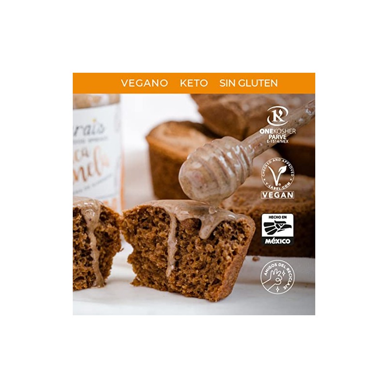 Sarais Crema de Almendra Maca Canela, natural,super-food, nutritiva 430g