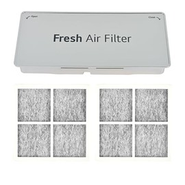 ADQ75493301 Refrigerator Air Filter Cover Compatible with LG Refrigerator Replacement LRMDC2306D, LRFVC2406S, LRMVS3006S, LRMDS3006S, LRMVC2306S(Comes With Two Pieces of Filter Cotton)